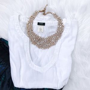 J crew white top